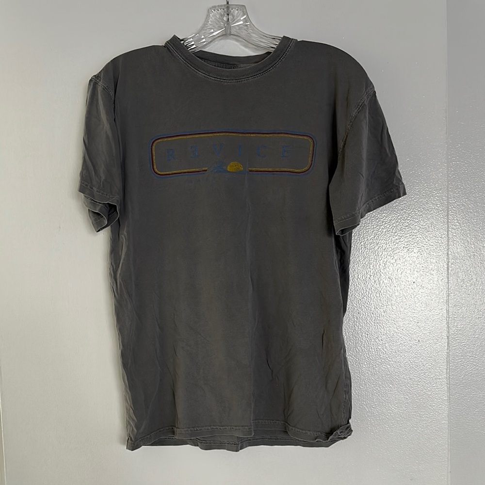 Revice Logo T Shirt Light Grey